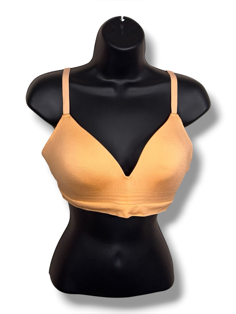Large Joyspun Vibrant Orange Bra Lined Wireless Comfortable Adjustable Straps